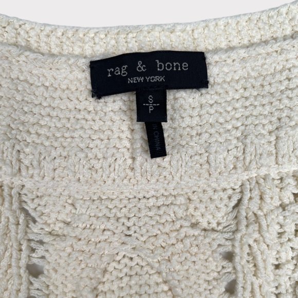 NWOT Rag & Bone Brandi Stripe Cable Knit Slim Vest Women's Size Small - Picture 7 of 14